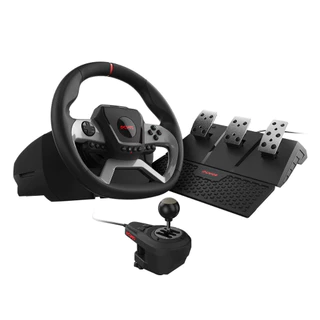 Volante PCYES Force Feedback Cambio 6 Marchas e Pedal W270
