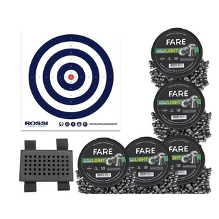 Kit 05 Cx Chumbo Diabolo light 5,5 125un+Porta Chumbo+Alvos