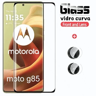 película moto g85,5g curva de vidro Temperado motorola moto g85 +câmera de vidro
