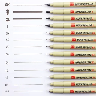 12pcs Caneta De Desenho Cômico Esboço Material Escolar