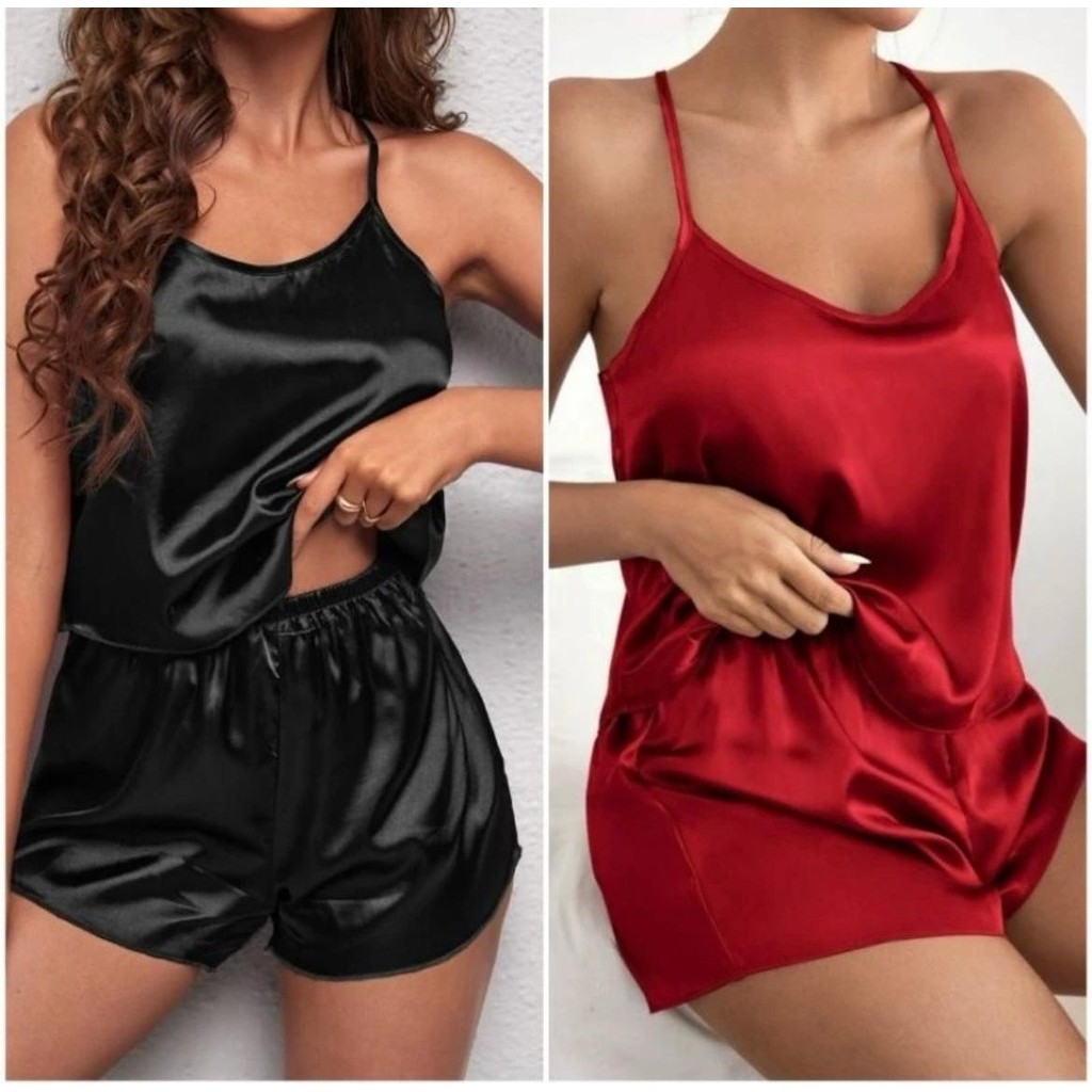 Babydoll Cetim Toque de Seda