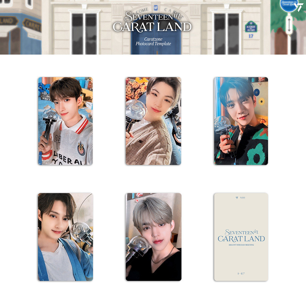 SEVENTEEN 2024 Caratland Photocard Caratzone Cartão Presente