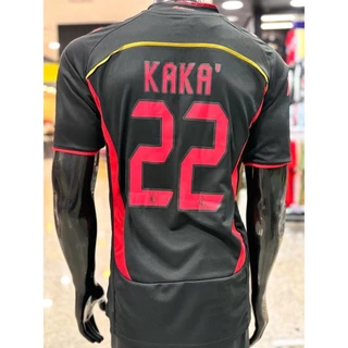 Camisa de time Retrô preta Milan Kaká 2006/07 - Raridade Ac Milan