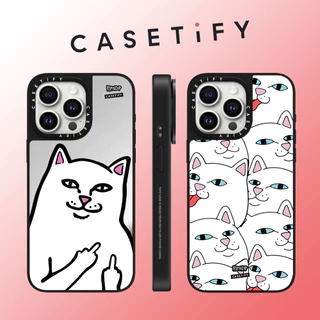 CASETIFY Divertidos Gatos Engraçados Espelhos Para iPhone 15 Pro Max 14 Plus 13 ProMax 12 12Pro 11 Caixa Protetora Dura À Prova De Choque Telefone Com Borda Macia