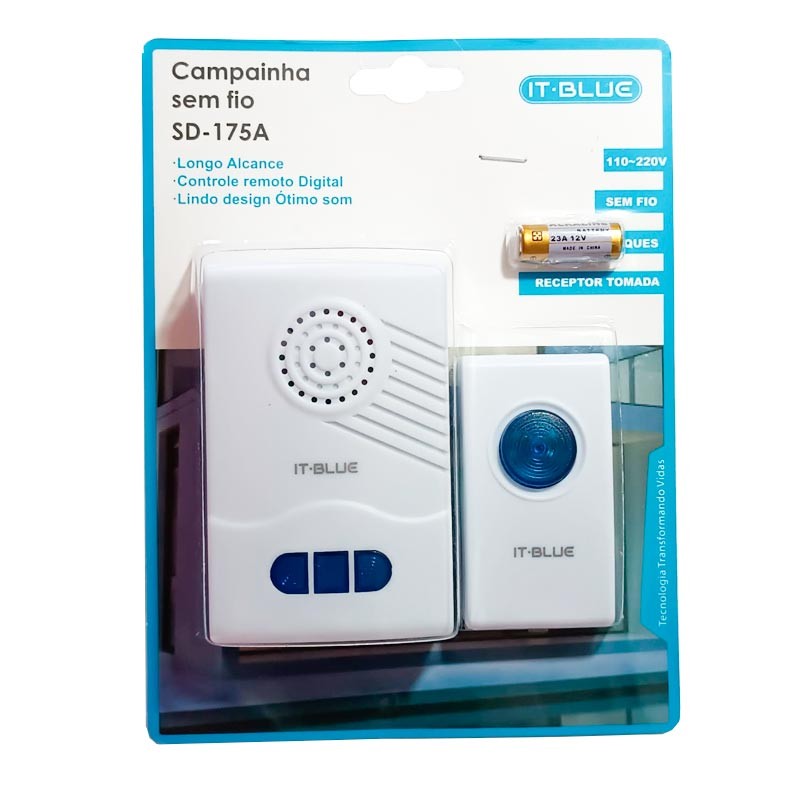 Campainha Sem Fio Residencial Longo Alcance | Shopee Brasil
