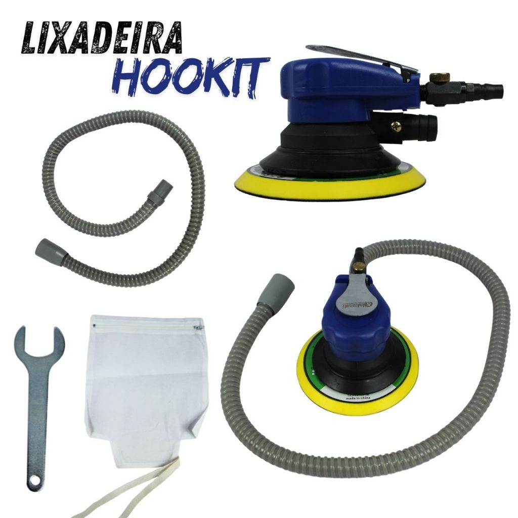 Lixadeira Pneumática Hookit Roquite Roto Orbital | Shopee Brasil