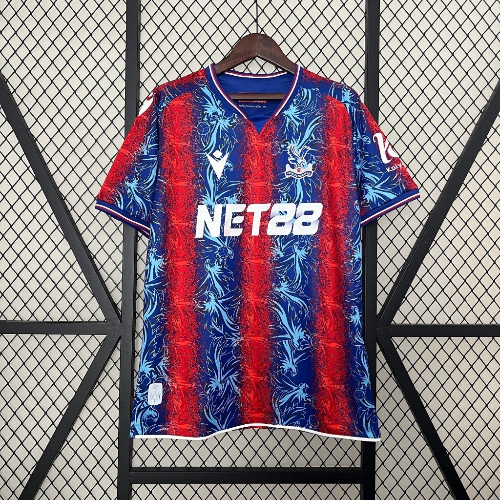 24/25 Crystal Palace Camisa De Futebol Casa Equipe Uniforme Masculino