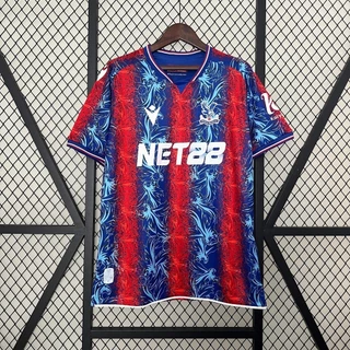 24/25 Crystal Palace Camisa De Futebol Casa Equipe Uniforme Masculino