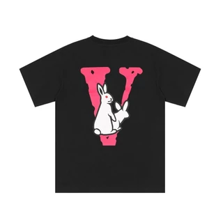 Camiseta Vlone Coelhos Moda Skatista StreetWear 100 % Algodão fio 30.1 Lançamento 2023 Envio Imediato - Mevak larga drip americano streetwear