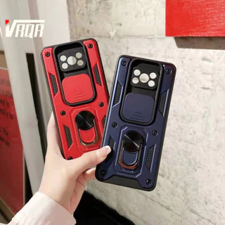 VRQR Para Xiaomi Poco X3 NFC Pro Armadura De Nível Militar Anti Queda Suporte De Anel Magnético Capa De Telefone