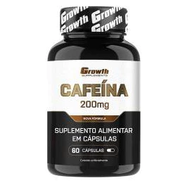 CAFEÍNA (200MG) 60 CAPS - GROWTH SUPPLEMENTS (TERMOGÊNICO)