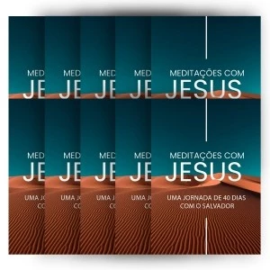 Kit de Evangelismo - 10 livros Palavras de Vida - Meditações com Jesus