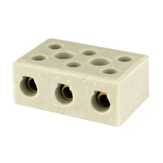 Conector Foxlux de Porcelana Tripolar 10mm - Embalagem com 50 Unidades em Oferta na Shopee