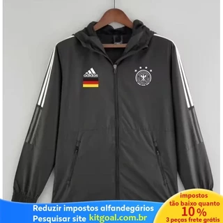 Futebol Brasão Alemanha Casaco Com Capuz Preto Futebol Manga Longa Windproof Outdoor Water S-XXL Size JDGR
