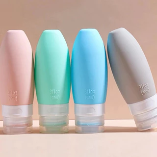 Kit 4 Frasco De Cosmetico 90ml Silicone Para Viagem Portatil Shampoo Creme Loçao Sabonete em Oferta na Shopee