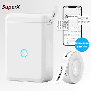 D110 Impressora Térmica Bluetooth Portátil Sem Tinta para Celular iOS/Android