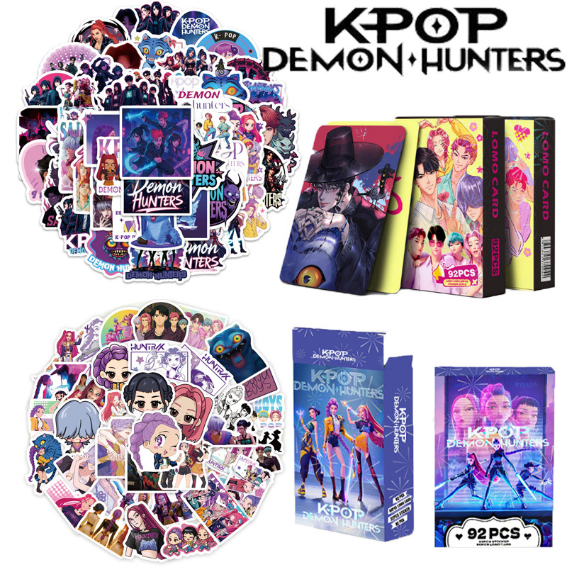 30PCS Kpop Demon Hunters Lomo Cartes Photocards Huntrix Ensemble De
