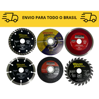 disco de corte continuo Kit 6 unidades / Makita / serra marmore/ disco de corte diamantado / 110mm em Oferta na Shopee