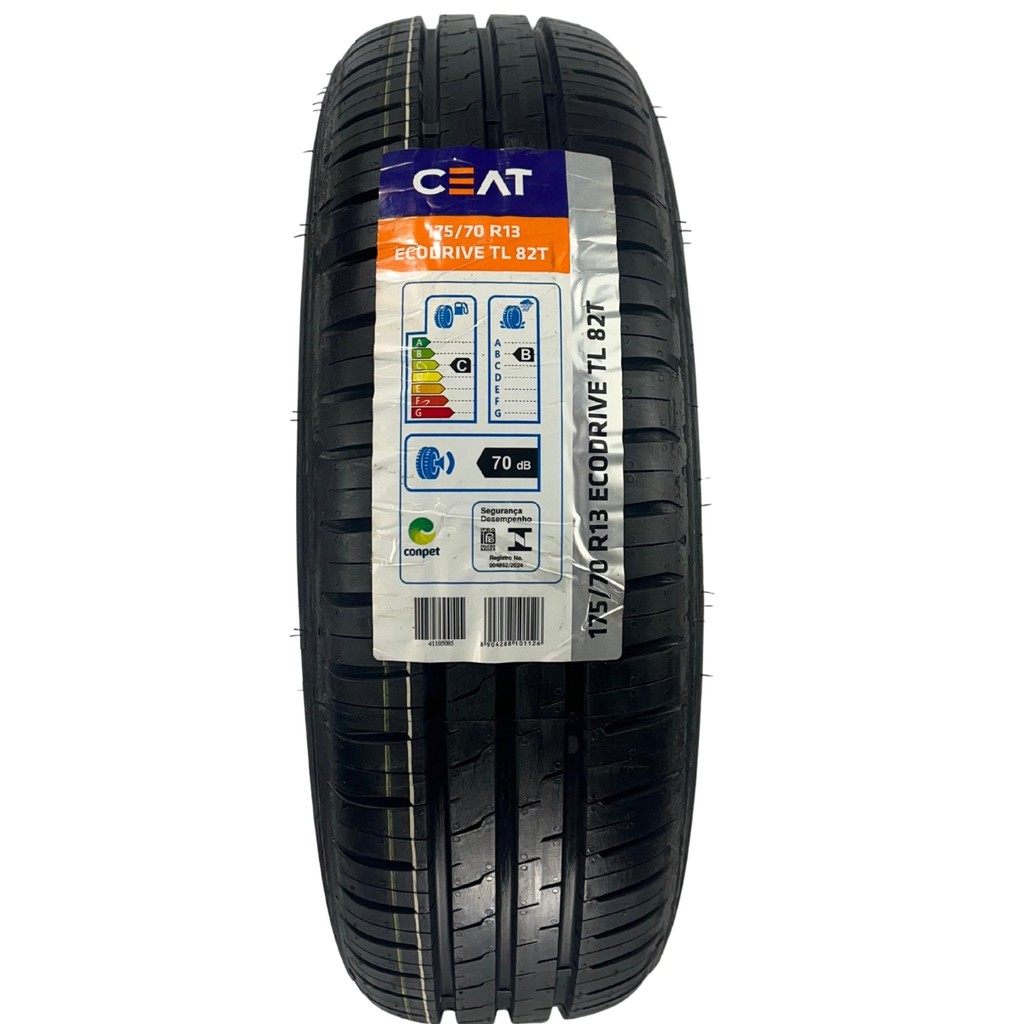 Pneu 175/70R13 Ceat Ecodri 82T Aro 13 Passeio Carro Novo Original