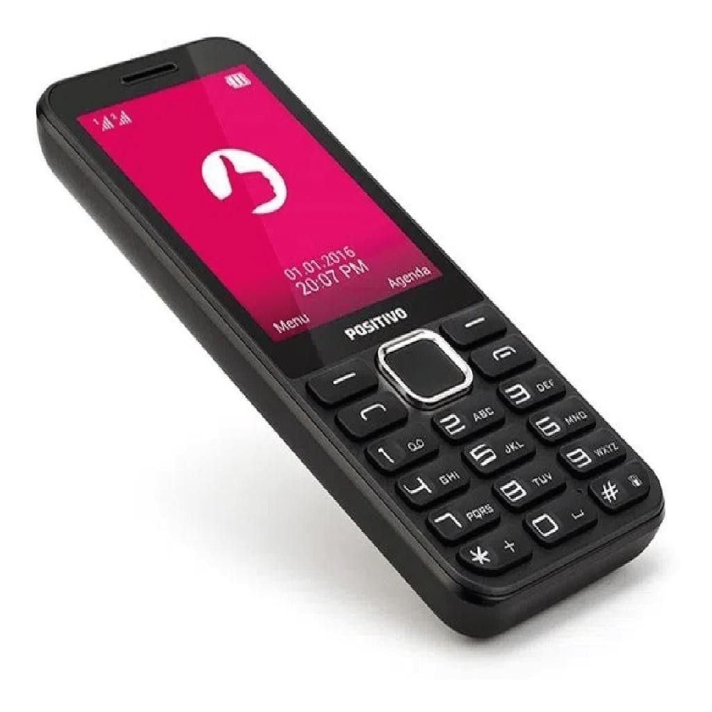 Celular Positivo P28B Tela 2.8´Câmera Bluetooth Rádio FM Dual SIM
