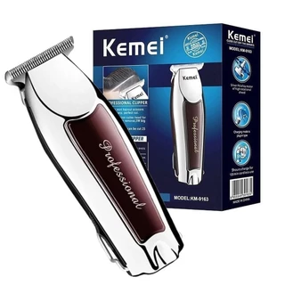 MINI Máquina De Acabamento Barbearia Barba Cabelo Bigode Profissional Kemei Km-9163 Bivolt