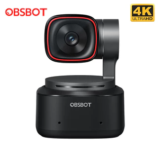 Câmera web Obsbot PTZ Tiny 2 Ai Usb 3.0 4K 30FPS cor preto 1/1.5" Sensor
