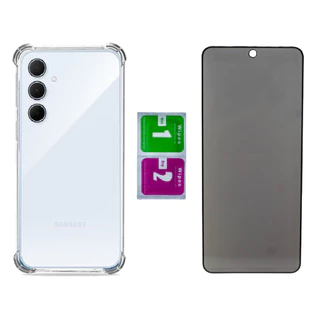 Capa Anti Impacto Para Galaxy M35 + Pelicula Privacidade