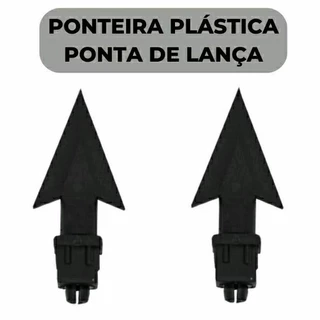 Ponteira Plástica para Metalon Ponta de Lança 20x20mm
