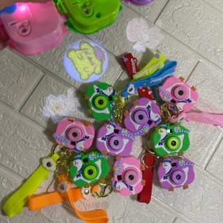 Kit 12 Pçs Chaveiro projetor formato câmera imagens fofas Cute Cartoon Key Chain Infantil Brinquedo Novidade