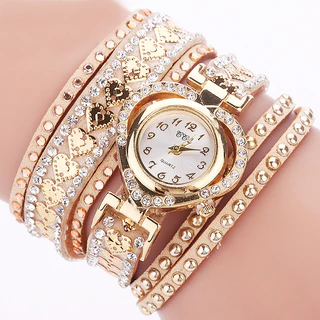 Aliexpress Moda casual Coreano De Veludo Diamantado Incrustado Pulseira De Relógio De Amor Corda Comprida Para Mulheres