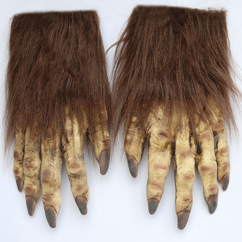 Luvas De Lobo De Halloween Lobisomem Caracóis Mãos De Monstro Adulto Garra De Patas Para Adereços Cosplay Festa De Páscoa
