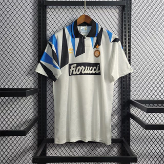 1992/93 Camisa De Futebol Retro Milão Rubén Sosa Branca Away
