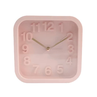 Relógio de Mesa Despertador Cabiceira Monocromatico Rosa em Oferta na Shopee