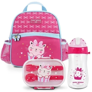 Conjunto de Lancheira Térmica 4750ml c/ Pote p/ Lanche de 2 Andares e Garrafa de 460ml