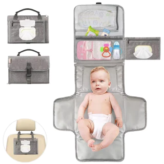 TROCADOR DE FRALDAS PAD PORTÁTIL , MUDANDO PARA RECÉM-NASCIDOS MENINA & MENINO-CAMBIADOR DO BEBÊ COM BOLSO INTELIGENTE KIT ESTAÇÃO DE VIAGEM À PROVA D'ÁGUA MUDANÇA