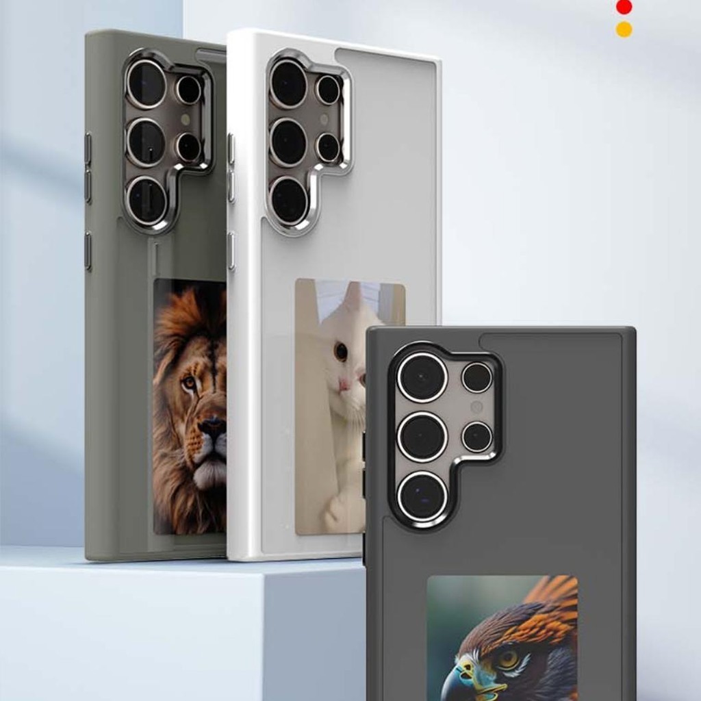 Nova Tecnologia NFC Função Eink Phone Case Para Samsung S23 S24 Ultra DIY Four Colors Screen Protetor De Transmissão Sem Fio