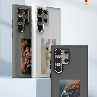 Nova Tecnologia NFC Função Eink Phone Case Para Samsung S23 S24 Ultra DIY Four Colors Screen Protetor De Transmissão Sem Fio