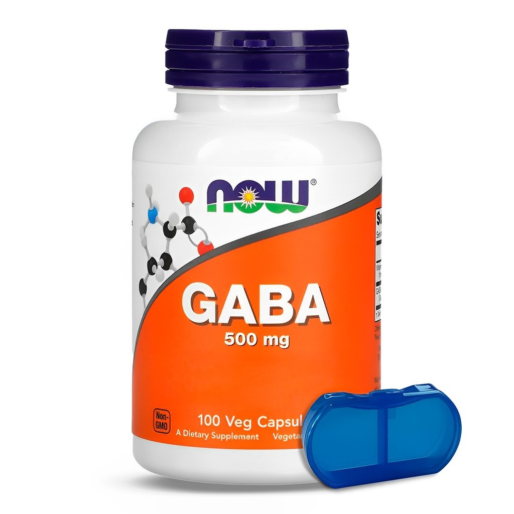 Ácido Gama 500mg e Vitamina B6 Now Foods 100 Cáps Importado + Porta ...