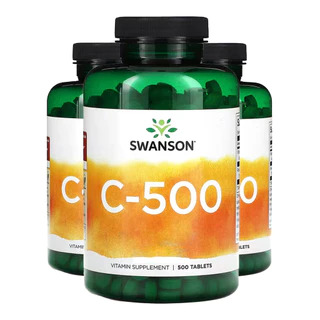 Kit 3x Vitamina C-500 e Rosa Mosqueta Swanson 100 Tab Importado /Made in Usa