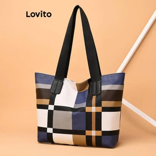 Lovito Bolsa geométrica casual para mulheres LFA47166
