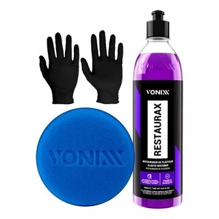 Restaurax Vonixx Restaurador Plástico Painel Revitalizador Luva Nitrilica Aplicador em Oferta na Shopee