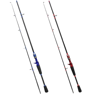 Kit 2 Varas De Pesca 1,80mts Fibra De Carbono De Carretilha