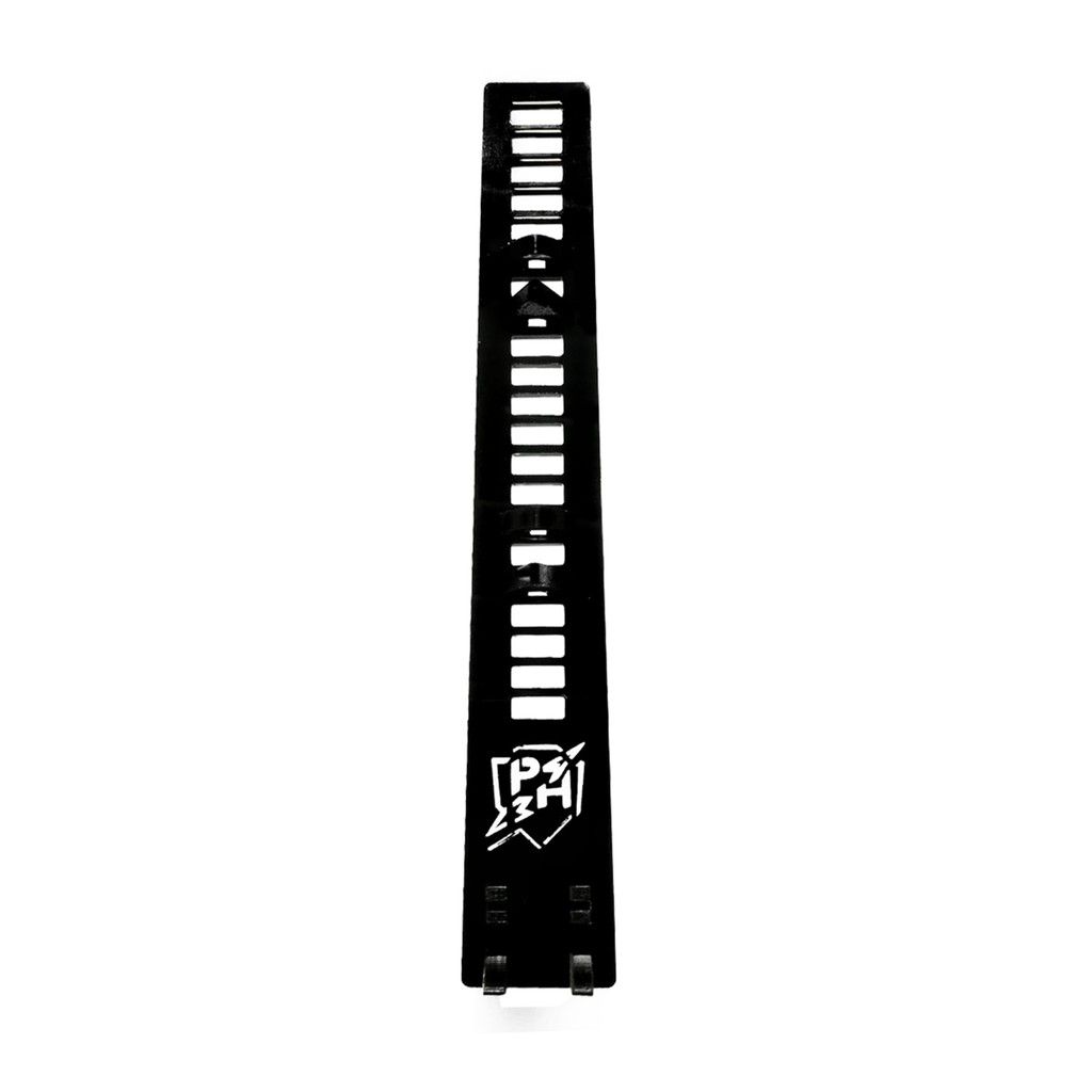 Suporte Placa De Vídeo Vertical Base Apoio Em Acrílico Robusto Resistente Suporta VGA Pesadas FULL BLACK Preto