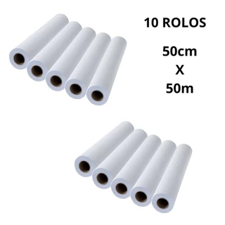 Lençol Descartável Papel Hospitalar Maca 50x50 10 Rolos