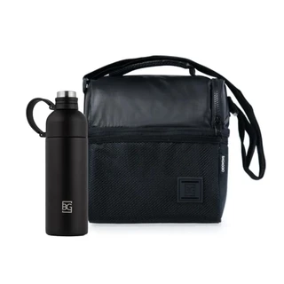 Kit Térmico Lancheira Bg Net + Garrafa c/Alça 460ml Bagaggio