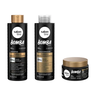 Kit Shampoo, Condicionador e Máscara SOS Bomba Força e Engrossamento em Oferta na Shopee