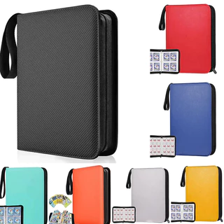 Álbum de Cartas Pokémon 400/900 Livro de Cartas de Jogo em Cor Sólida Pacote de Álbum de Coleção de Jogo em PU