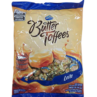 Bala Mastigável Butter Toffes Leite 400g