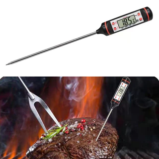 Termômetro Digital Culinário P/ Caldas, Morango do Amor- Alimentos - Ideal para Óleo, Água e Carne,