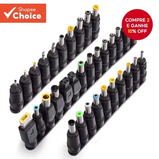 34pcs Adaptadores Universais 5,5x2,1mm DC-AC Pontas Do Adaptador De Energia Conector Carregador De Laptop , De Tomada